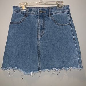 John Galt California (Brandy Melville), blue denim mini skirt